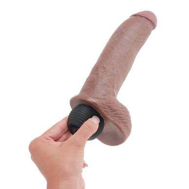 Pipedream - King Cock Squirting Cock with Balls 9" (Brown) PD1763 CherryAffairs