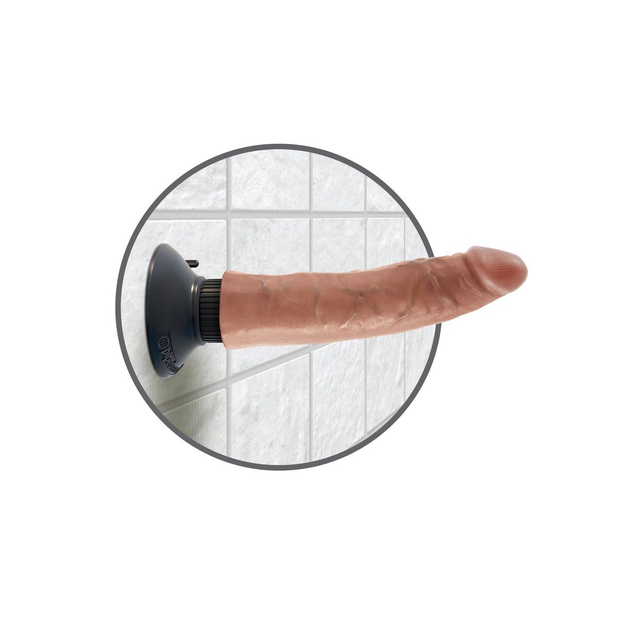 Pipedream - King Cock Vibrating Cock 7" (Brown) PD1691 CherryAffairs