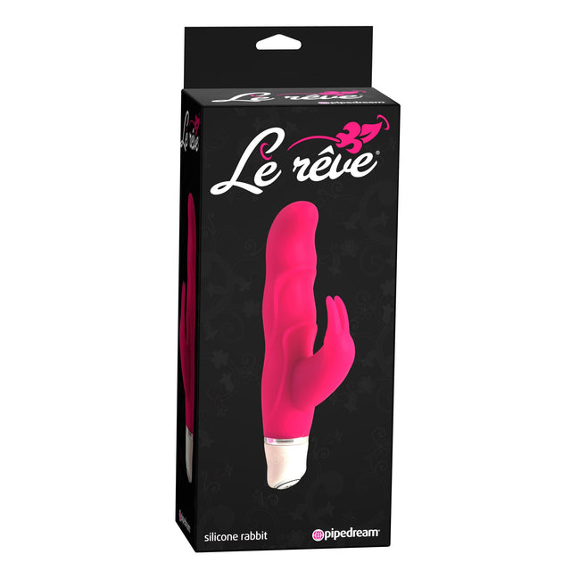 Pipedream - Le Reve Silicone Sweeties Rabbit Vibrator (Hot Pink) PD1146 CherryAffairs