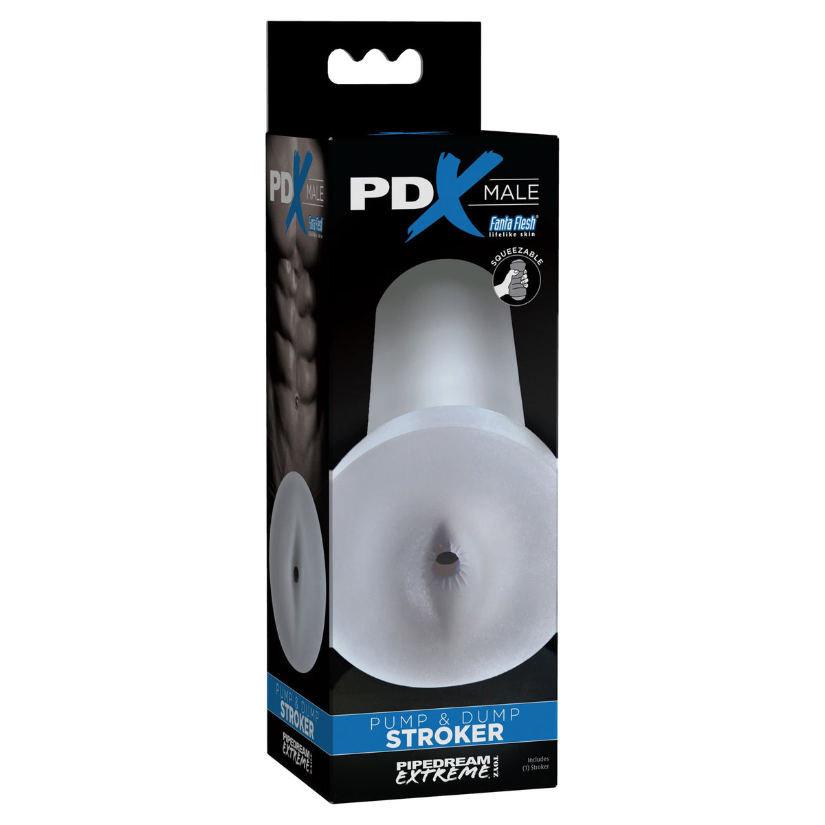 Pipedream - PDX Male PDX Male Pump and Dump Stroker (Clear) PD1977 CherryAffairs
