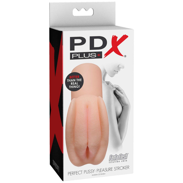 Pipedream - PDX Plus Perfect Pussy Pleasure Stroker (Beige) PD2028 CherryAffairs