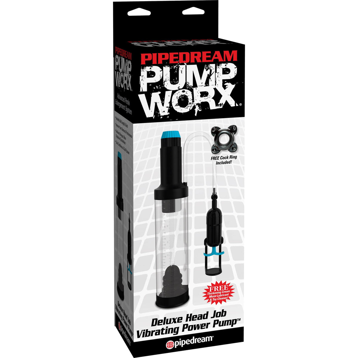 Pipedream - Pump Worx Deluxe Head Job Vibrating Power Pump PD1365 CherryAffairs