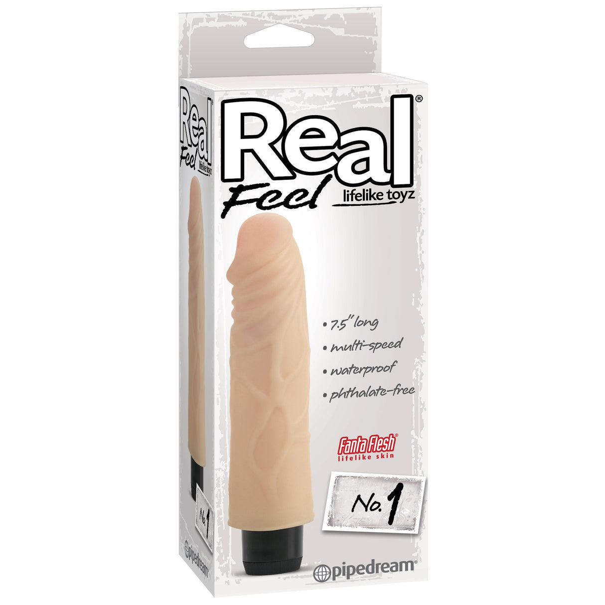 Pipedream - Real Feel No. 1 Vibrator 8" (Flesh) PD1151 CherryAffairs