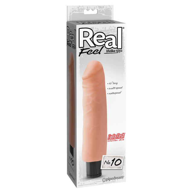 Pipedream - Real Feel No. 10 Vibrating Dildo (Beige) PD1991 CherryAffairs
