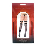 Popsi Lingerie - Leg Garter Fishnet Thigh High Stockings O/S (Black)    Stockings