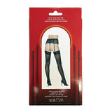 Popsi Lingerie - Silicone Lace Top Thigh High Stockings O/S (Black) PO1010 CherryAffairs