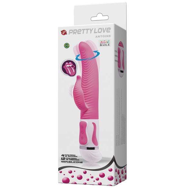 Pretty Love - Antoine Twisting Rabbit Vibrator (Pink) PL1104 CherryAffairs