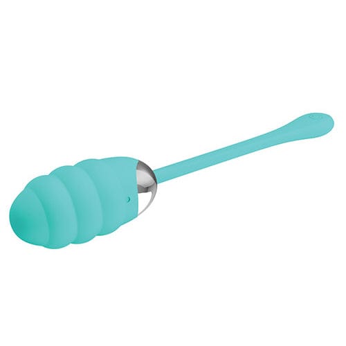 Pretty Love - Franklin Silicone Remote Egg Vibrator (Turquoise)    Wireless Remote Control Egg (Vibration) Rechargeable