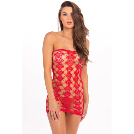 Rene Rofe - Queen Of Hearts Tube Dress Costume OS (Red) RR1191 CherryAffairs