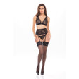 Rene Rofe - Sweet Temptations 3Pc Lingerie Set S/M (Black)    Lingerie Set