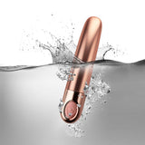 Rocksoff - Ellipse Sensual Harmony Bullet Vibrator (Metallic Dusk Pink) RO1072 CherryAffairs