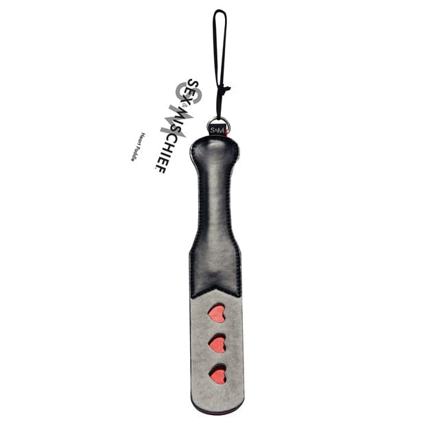 S&M - Sex and Mischief Heart Paddle BDSM (Black) SM1053 CherryAffairs