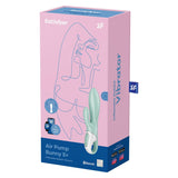 Satisfyer - Air Pump App-Controlled Air Pump Bunny 5 Rabbit Vibrator (Turquoise)    Rabbit Dildo (Vibration) Rechargeable