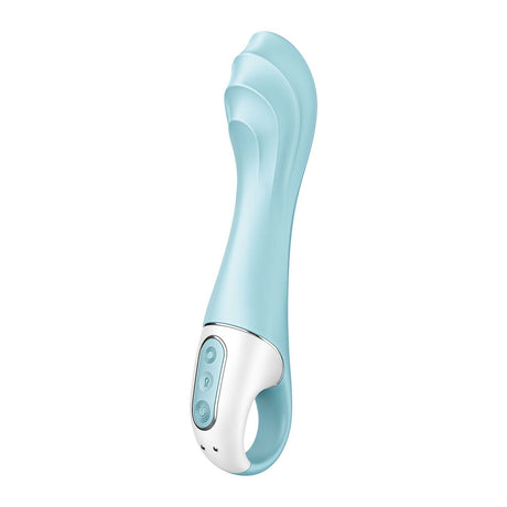 Satisfyer - Air Pump App-Controlled G Spot Vibrator 5 (Blue)    G Spot Dildo (Vibration) Rechargeable