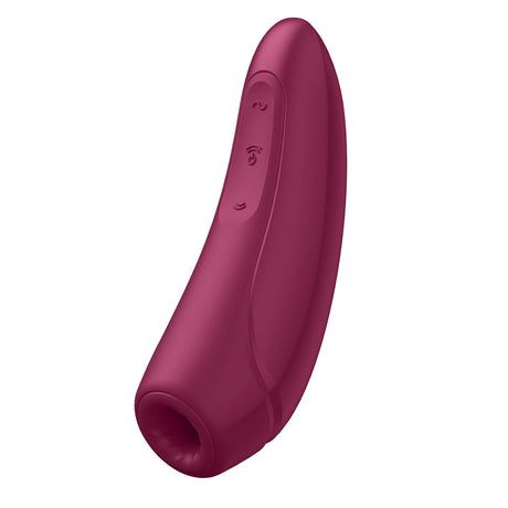 Satisfyer - Curvy 1+ App-Controlled Clitoral Air Stimulator Vibrator (Rose Red) STF1126 CherryAffairs