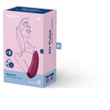 Satisfyer - Curvy 1+ App-Controlled Clitoral Air Stimulator Vibrator (Rose Red) STF1126 CherryAffairs