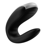 Satisfyer - Double Fun App-Controlled Couple's Vibrator with Remote Control (Black)    Remote Control Couple's Massager (Vibration) Rechargeable
