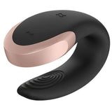 Satisfyer - Double Love App-Controlled Couple's Vibrator with Remote Control (Black) STF1161 CherryAffairs