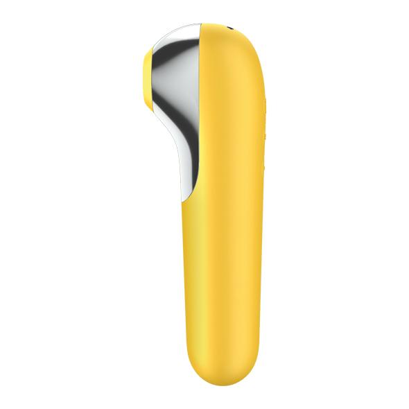 Satisfyer - Dual Love App-Controlled Clitoral Air Stimulator Vibrator (Yellow) STF1137 CherryAffairs