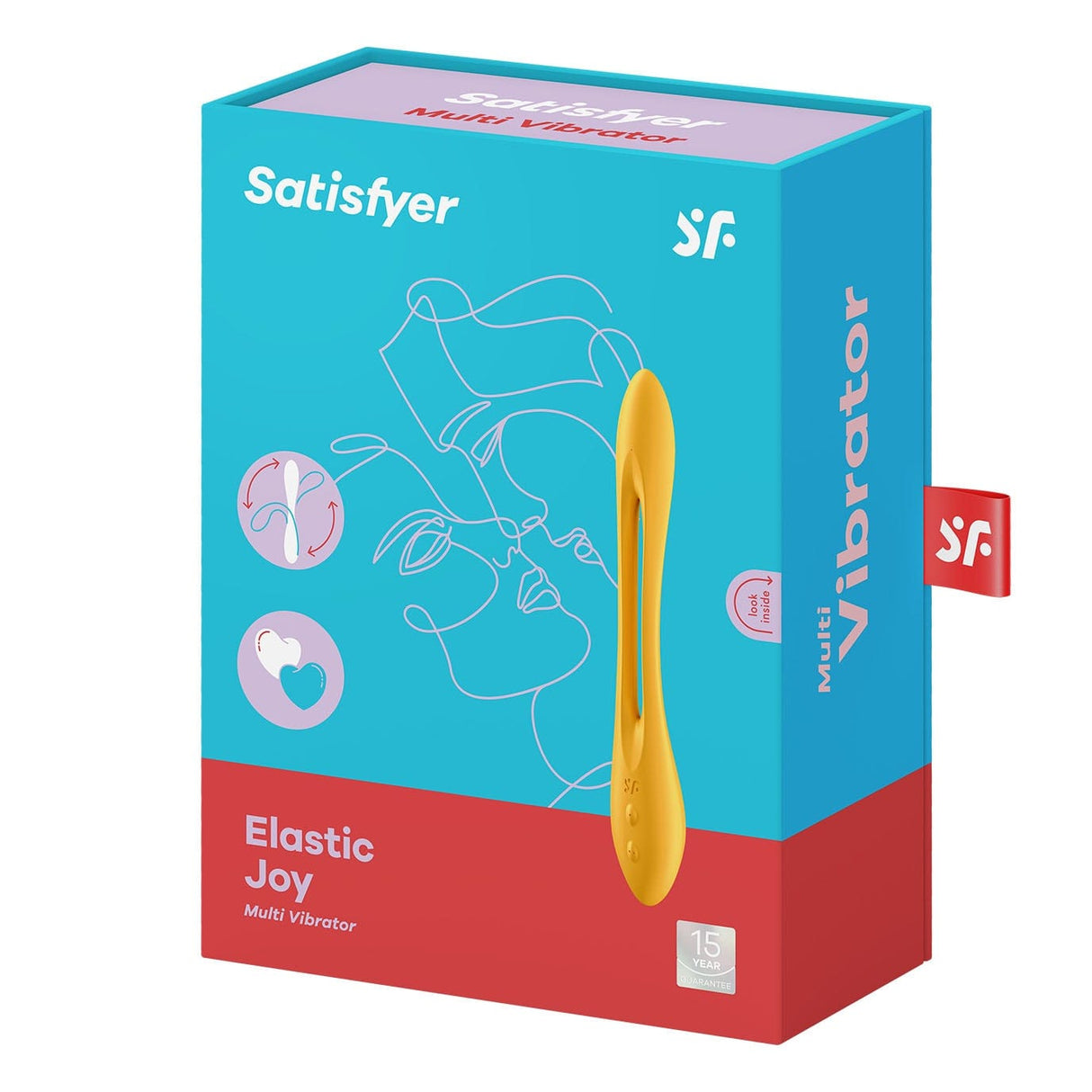 Satisfyer - Elastic Joy Flexible Multi Vibrator (Dark Yellow) STF1222 CherryAffairs