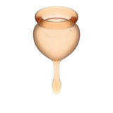 Satisfyer - Feel Good Menstrual Cup Set (Orange) STF1108 CherryAffairs