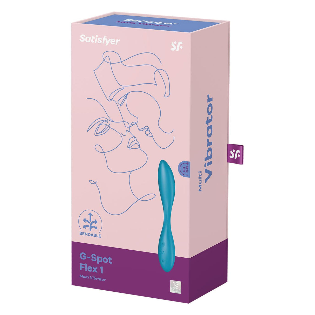 Satisfyer - Flex 1 G-Spot Vibrator (Blue)    G Spot Dildo (Vibration) Rechargeable