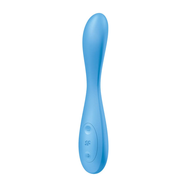 Satisfyer - Flex 4+ App-Controlled G Spot Vibrator (Blue)    G Spot Dildo (Vibration) Rechargeable