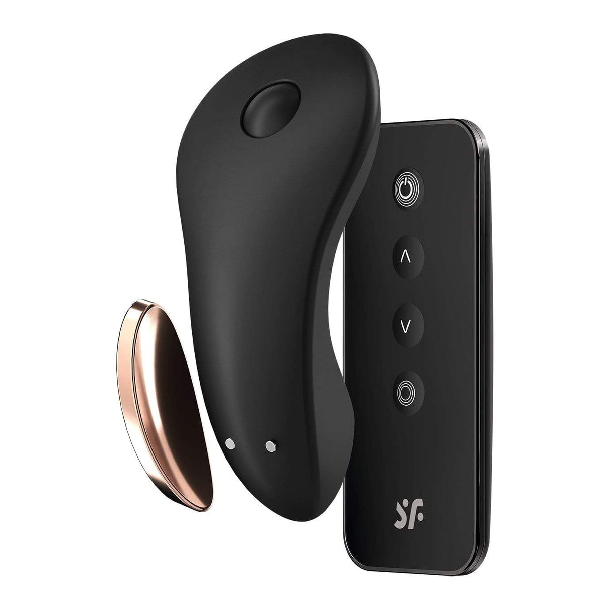 Satisfyer - Little Secret App-Controlled Panty Vibrator with Remote Control (Black)    Remote Control Couple's Massager (Vibration) Rechargeable