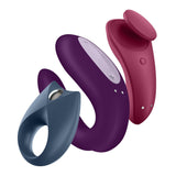 Satisfyer - Partner Box 3 App-Controlled Royal One, Sexy Secret and Double Joy Couple Set (Multi Colour)    Couple's Massager (Vibration) Rechargeable