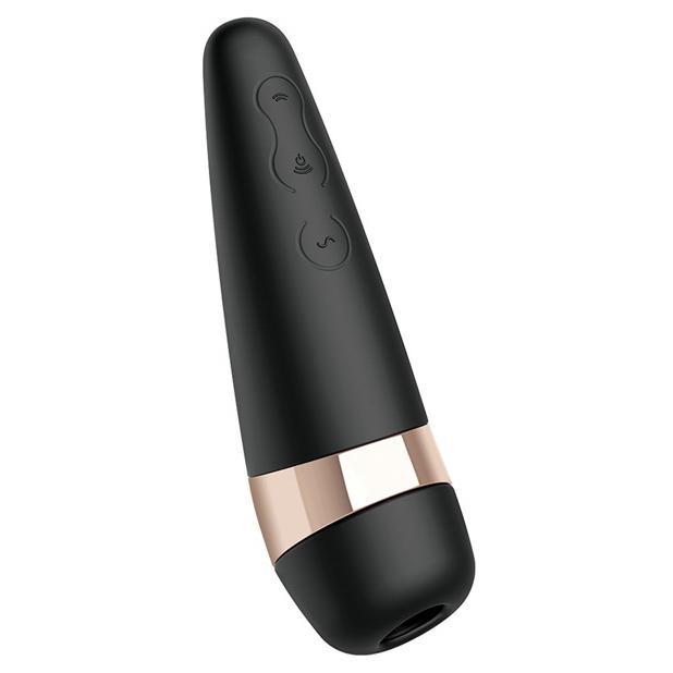 Satisfyer - Pro 3+ Air Pulse Vibration Clitoral Air Stimulator (Black) STF1049 CherryAffairs