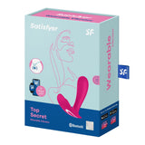 Satisfyer - Top Secret App-Controlled Wearable G-spot Vibrator (Pink) STF1211 CherryAffairs