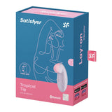 Satisfyer - Tropical Tip App-Controlled Lay On Clitoral Vibrator (Light Lilac) STF1285 CherryAffairs