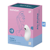 Satisfyer - Vulva Lover 2 Air Pulse Vibration Clitoral Stimulator (White) STF1289 CherryAffairs