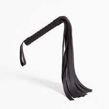 Sex and Mischief - Faux Leather Flogger (Black) SM1002 CherryAffairs