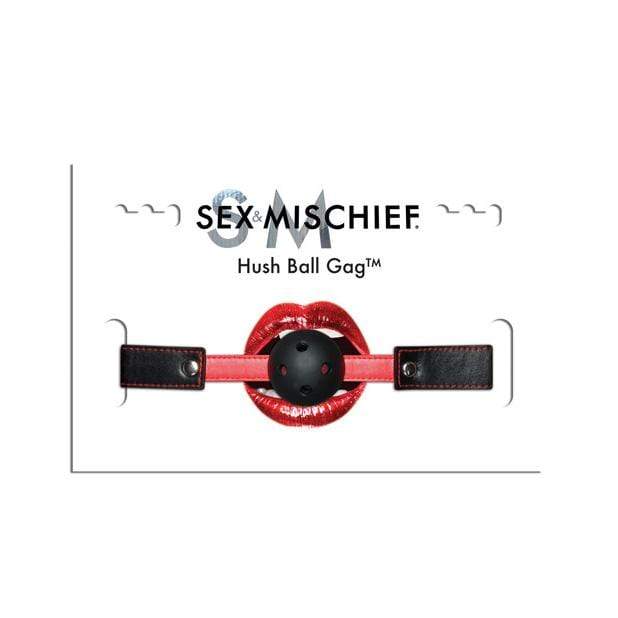Sex and Mischief - Hush Ball Gag (Black) SM1034 CherryAffairs