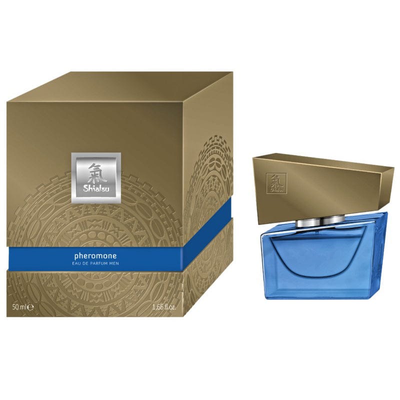 Shiatsu - Pheromone Eau de Parfum Men Cologne Spray 50ml (Dark Blue)    Pheromones