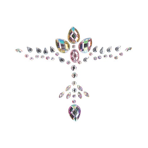 Shots - Le Desir Bliss Dazzling Cleavage Bling Sticker Dressing Accessories O/S (Multi Colour) ST1033 CherryAffairs