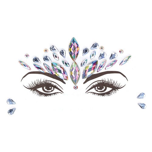 Shots - Le Desir Bliss Dazzling Crowned Face Bling Sticker Dressing Accessories O/S (Multi Colour) ST1034 CherryAffairs