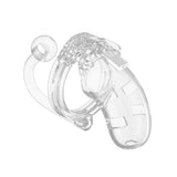 Shots - Man Cage Chastity 3.5" Cock Cage with Plug Model 10 (Clear) ST1038 CherryAffairs