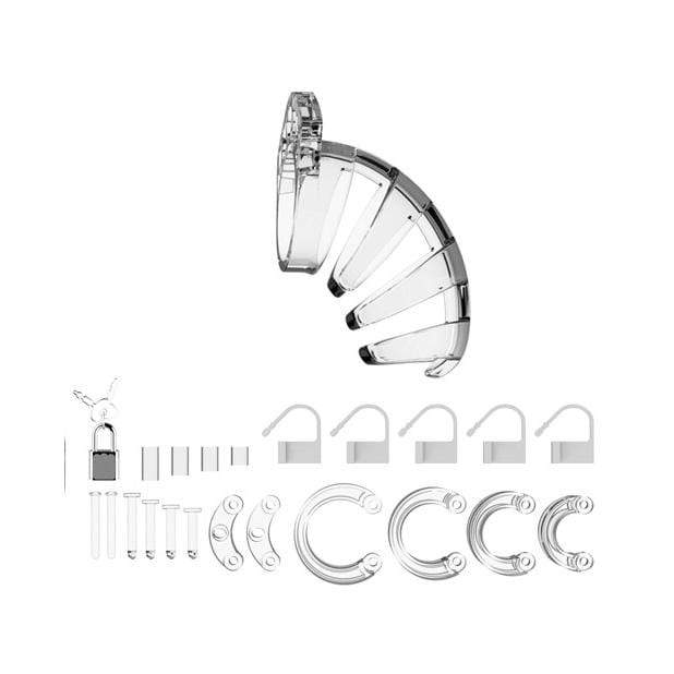 Shots - Man Cage Chastity Cock Cage Model 2 3.5" (Clear) ST1017 CherryAffairs