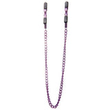Shots - Ouch! Adjustable Nipple Clamps With Chain (Purple) ST1006 CherryAffairs