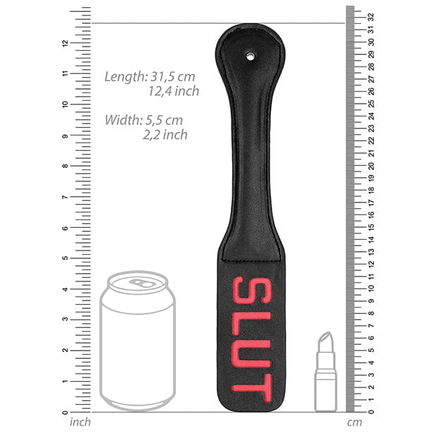 Shots - Ouch BDSM Slut Paddle (Black) ST1048 CherryAffairs