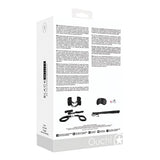 Shots - Ouch Black and White BDSM Bed Post Bindings Restraint Kit (Black) ST1050 CherryAffairs