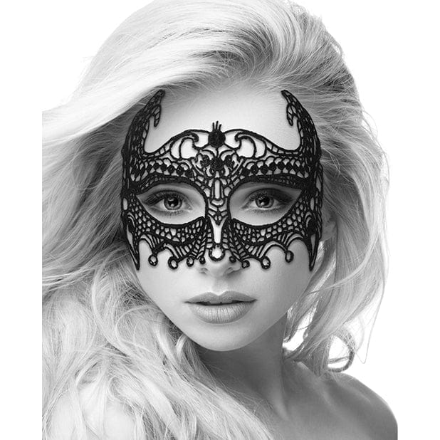 Shots - Ouch Black and White Lace Empress Eye Mask (Black) ST1052 CherryAffairs