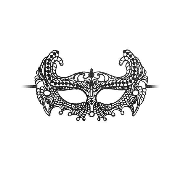 Shots - Ouch Black and White Lace Empress Eye Mask (Black) ST1052 CherryAffairs