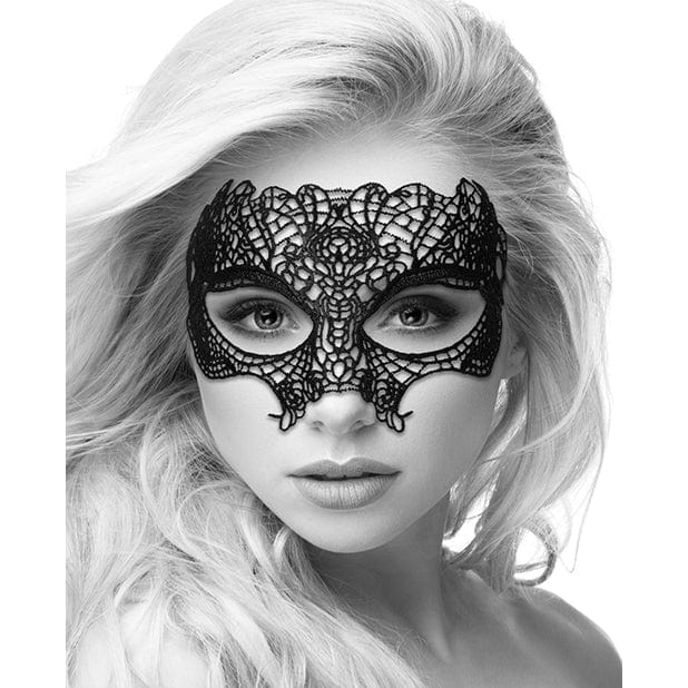 Shots - Ouch Black and White Lace Princess Eye Mask (Black) ST1053 CherryAffairs