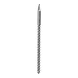 Shots - Ouch Stainless Steel Urethral Sound Ribbed Dilator (Silver) ST1056 CherryAffairs