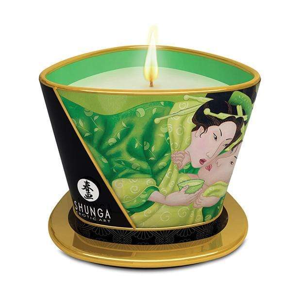 Shunga - Erotic Art Massage Candle Zenitude Exotic Green Tea 5.7oz SU1010 CherryAffairs