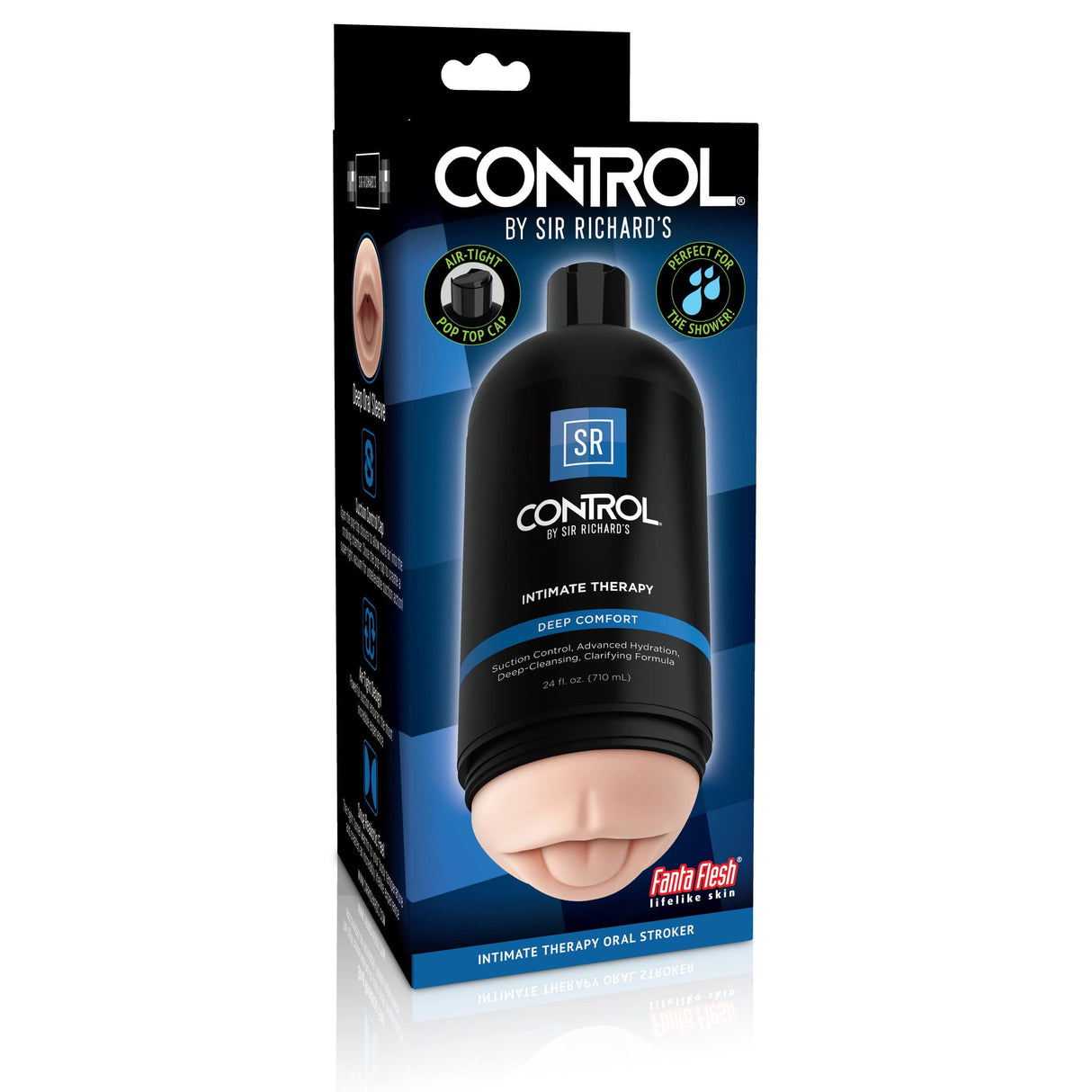 Sir Richards - Control Intimate Therapy Deep Comfort Oral Stroker (Beige) SR1010 CherryAffairs