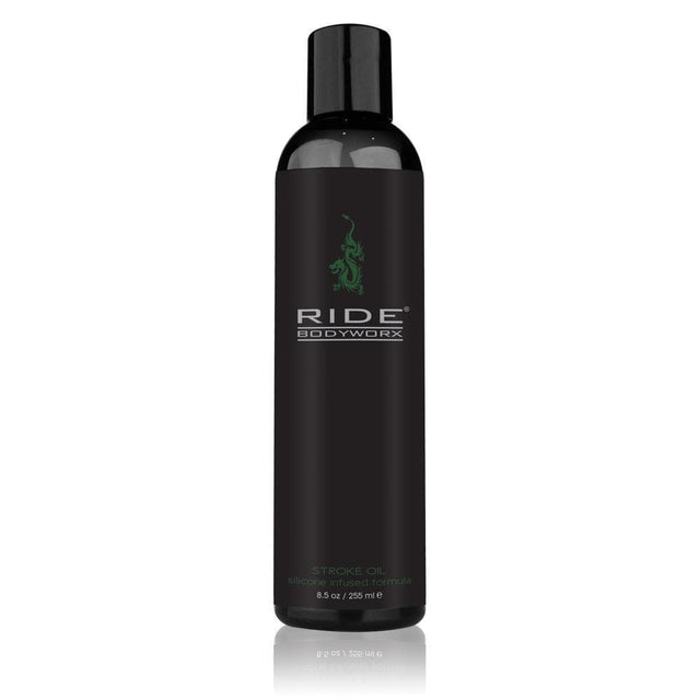 Sliquid - Ride BodyWorx Silicone Infused Stroke Oil Lubricant 8.5 oz (Black)    Lube (Silicone Based)